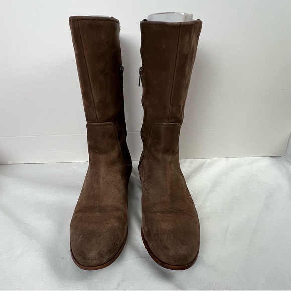 Ugg Annisa Riding Boots Brown Leather Women’s Size 8 - Picture 2 of 11